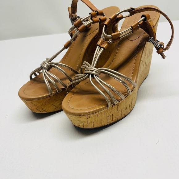 Coach womens wedges size Georgina size 7.5 - Picture 8 of 9